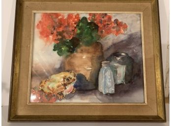 Vintage Large Water Color Still Life Wfrog