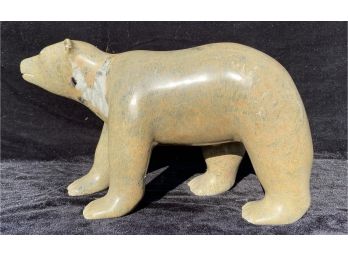 Large Stone Polar Bear Sculpture