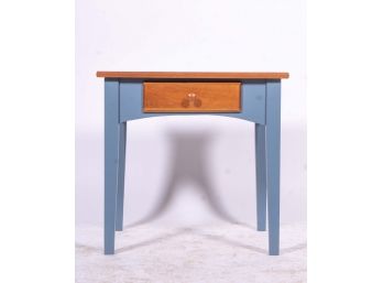 Penns Creek Furniture Company End Table With Baby Blue Paint