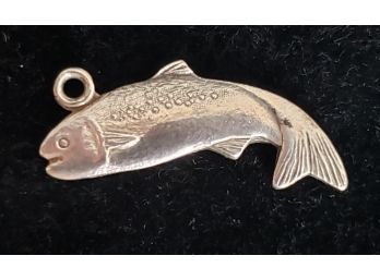 Sterling Silver Fish Charm Or Pendant