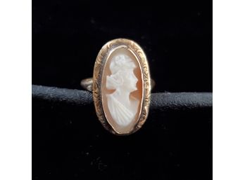 Antique 10k Gold Cameo Ring