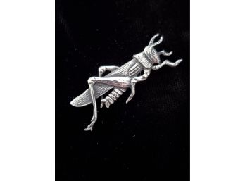 Vintage Sterling Gugliemo Cini Cricket Pin Rare