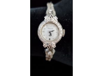 Stunning Hamilton 1/2 Carat Diamond & 14k White Gold Watch