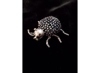 Beau Sterling Silver Bug Beetle Pin