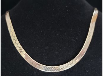 Sterling Silver Herringbone Necklace Approx. 8g - 16'