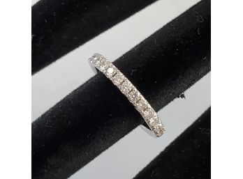 Half Carat Diamond Platinum Wedding Band