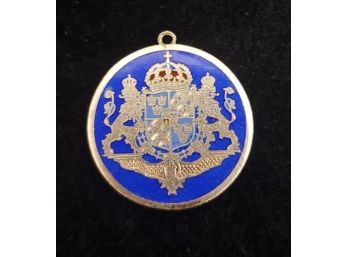 Sterling Silver Enamel Coat Of Arms