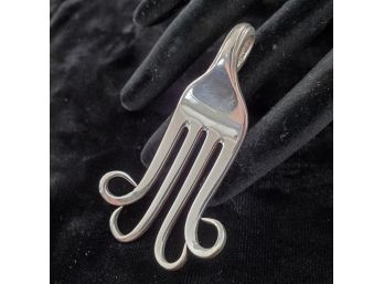 Antique Towle Sterling Silver Fork Jewelry Pendant