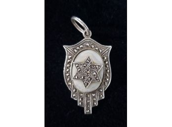 Sterling Silver Hamsa Star Of David Pendant