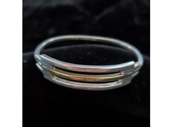 Vintage Mexico Sterling Silver Hand Crafted Bangle