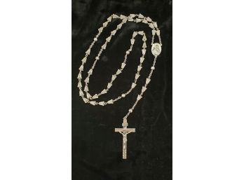 Vintage RFS Co Sterling Silver Rosary Beads