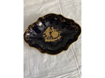 Limoges Castel 22 Kt Gold Candy Dish