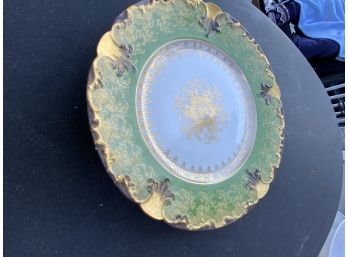 Interesting Vintage Handpainted Plate - France