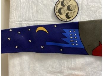 Beatles Hard Days Night Tie And Vintage Beatles Button