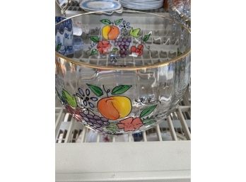 Colorful Glass Fruit Bowl