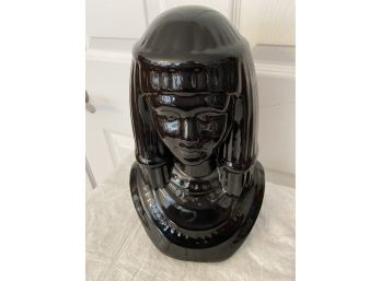 Black Ceramic Bust - African Queen?