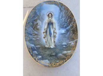 Our Lady Of Lourdes Collectible Plate 1994 The Bradford Exchange