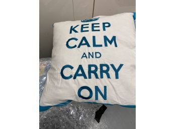 Keep Calm And Carry On Pillow!