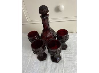 Avon Cranberry Glass