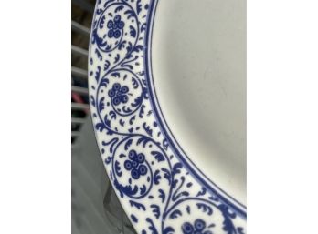 Blue White Dinner And Salad Plates