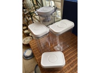 Four Food Storage Containers - Oxo Brand