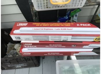 Tube Lights - 3 Packs Of 2 - New In Box