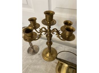 More Brass Items - Candle Holders And More -