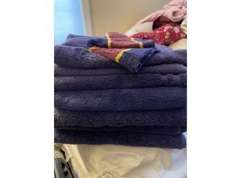 Set Of Navy Towels - Good Condition  - Ralph Lauren