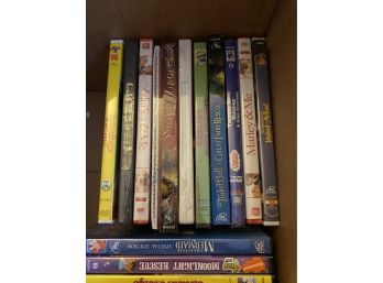 Childrens DVDs- All Ages.  Baby Einstein, Disney, Warner, Sesame, Dreamworks.  Ten Are Brand New And Sealed.