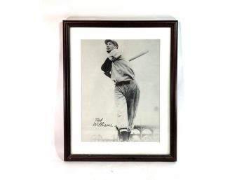 Framed & Matted Print - Ted Williams