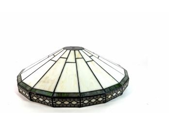 Art Deco Style Stained Glass Shade - Modern Wiring