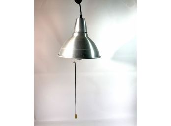 Vintage - Minimalist Aluminum Hanging Light - Edison Plug