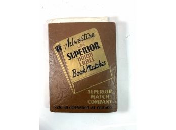 Rare Find - Advertise With Superior Union Lables Bookmatches
