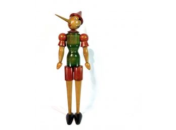 Vintage - Articulating Wooden Hand Painted Pinocchio (Almost 3ft Tall)