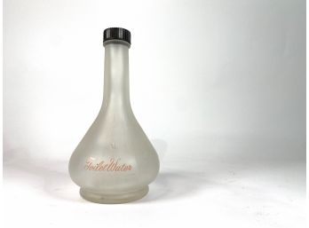 Glass Toilet Water Bottle With Bakelite Cap With Aperture