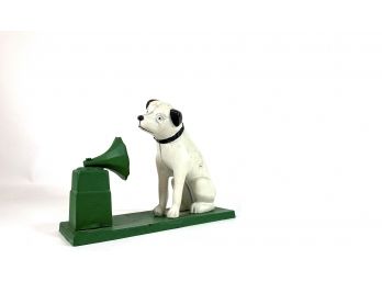 Cast Iron 'RCA Dog Nipper' Inspired Coin Bank
