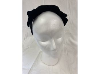 Vintage Black Bow Headband