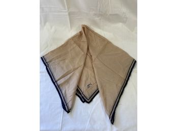 YLG Beige And Navy Edge Scarf