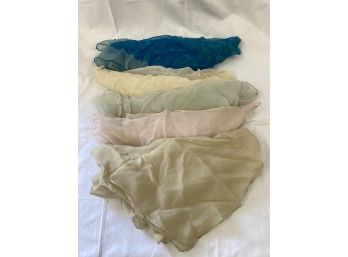 Lot Of 5 Sheer Scarves