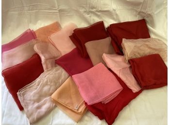 Mixed Lot Solid Red/pink Scarves