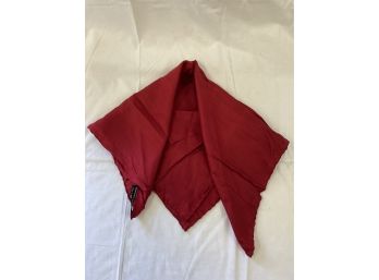 All Silk Solid Red Scarf