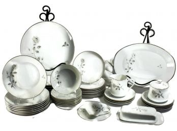 Silver Rose By Creative Manor Dining Set (Made In Japan, No 9269)