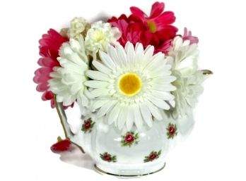 Vintage Flowered Teapot