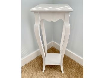 White Painted Plant Stand