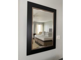 Black And Gilt Beveled Frame Mirror