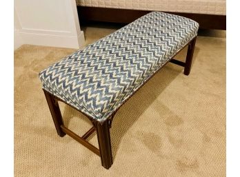 Chevron Upholstered Bench