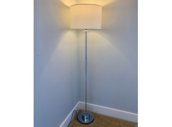 Glass And Chrome Floor Lamp