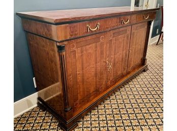 Elegant Cherry Side Board With Veneer Damage