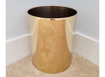 Gold Tone Trash Cans (4)