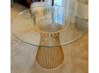 Powell Glass Top Side Table